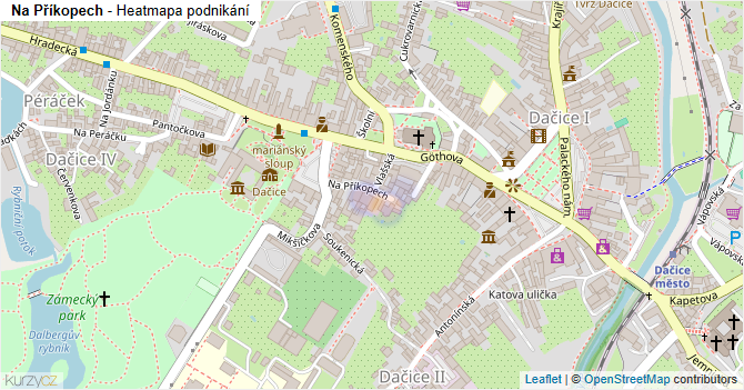 Na Příkopech - mapa podnikání