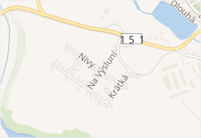 Na Výsluní v obci Dačice - mapa ulice
