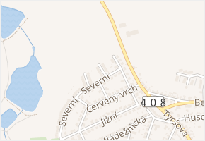 Polní v obci Dačice - mapa ulice
