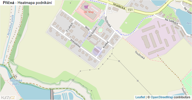 Příčná - mapa podnikání