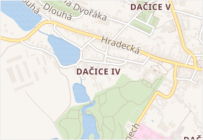 Strachovského v obci Dačice - mapa ulice