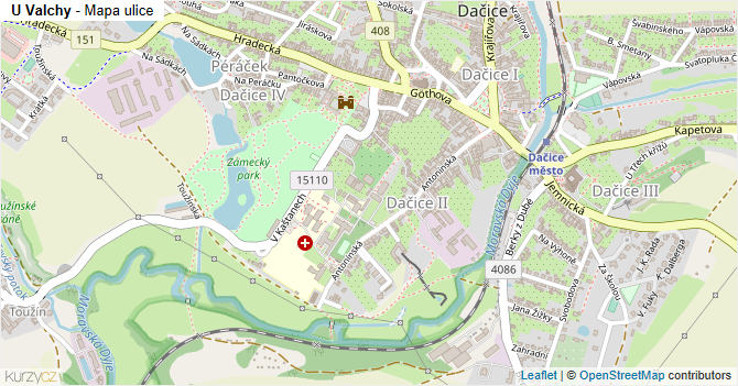 U Valchy - mapa ulice