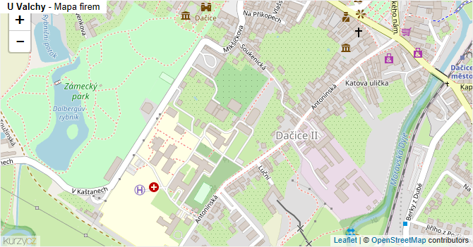 U Valchy - mapa firem