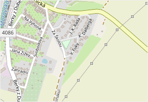 V. Fuky v obci Dačice - mapa ulice