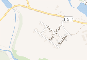 V Lukách v obci Dačice - mapa ulice