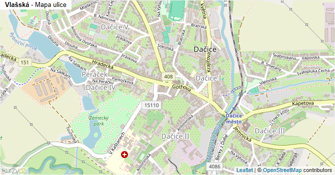 Vlašská - mapa ulice