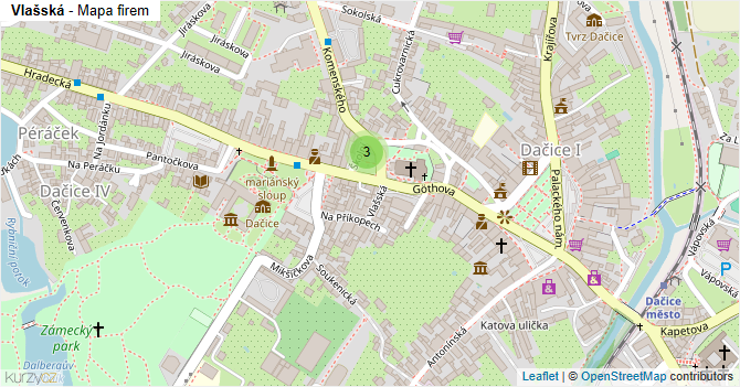 Vlašská - mapa firem