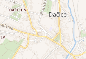 Vokáčovo nám. v obci Dačice - mapa ulice