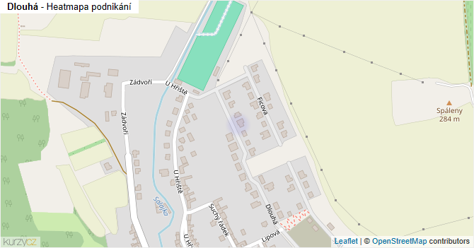 Dlouhá - mapa podnikání