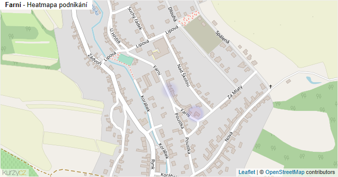 Farní - mapa podnikání