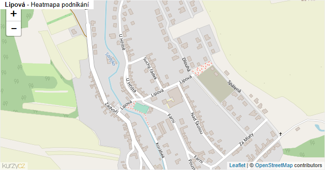 Lipová - mapa podnikání