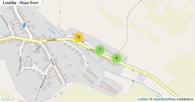 Loučka - mapa firem