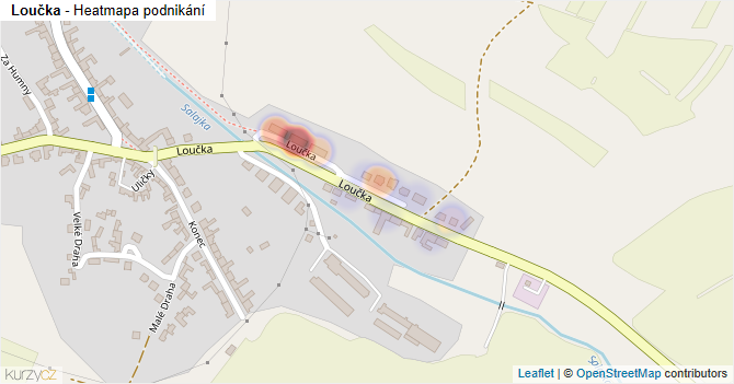 Loučka - mapa podnikání