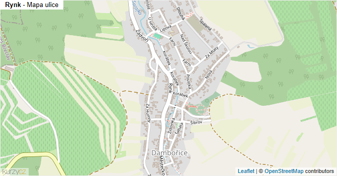 Rynk - mapa ulice
