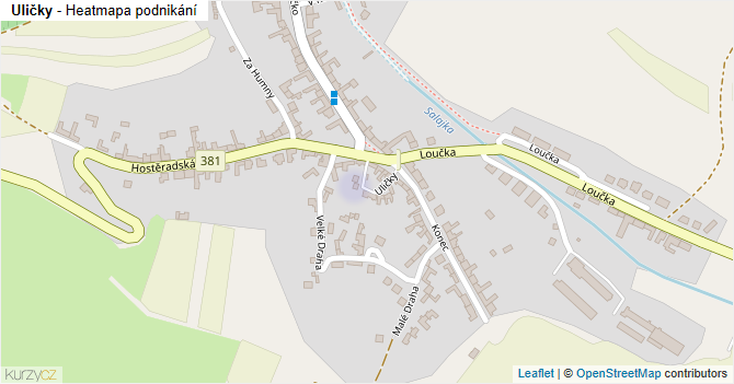 Uličky - mapa podnikání