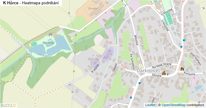 K Hůrce - mapa podnikání