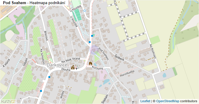 Pod Svahem - mapa podnikání