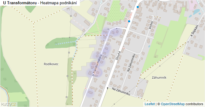 U Transformátoru - mapa podnikání