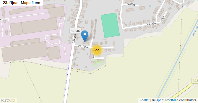28. října - mapa firem