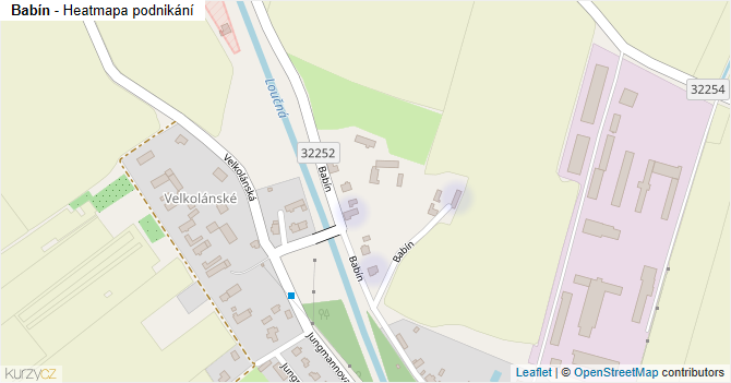Babín - mapa podnikání