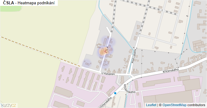 ČSLA - mapa podnikání