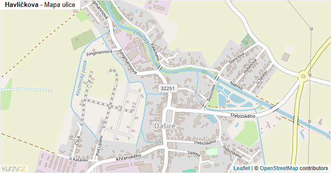 Havlíčkova - mapa ulice