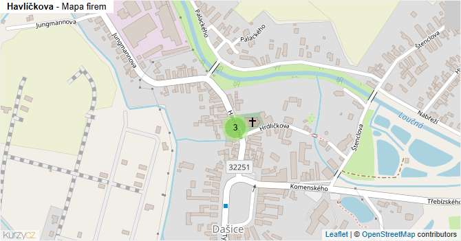 Havlíčkova - mapa firem