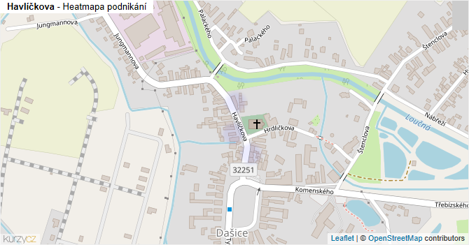 Havlíčkova - mapa podnikání