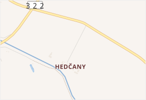 Hedčany v obci Dašice - mapa ulice