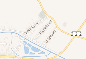 Hybešova v obci Dašice - mapa ulice