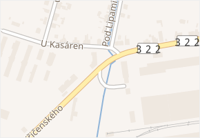 Křičenského v obci Dašice - mapa ulice