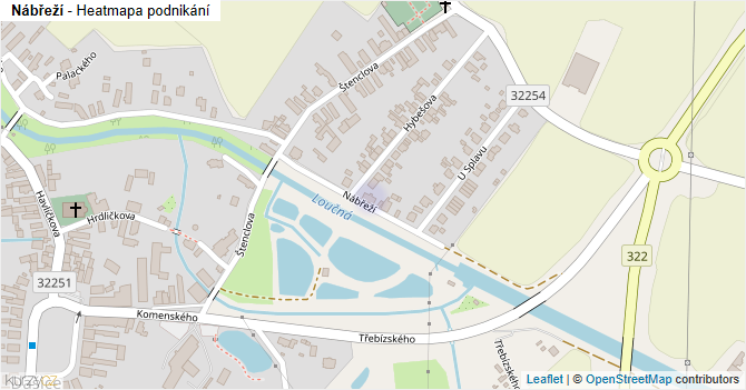 Nábřeží - mapa podnikání