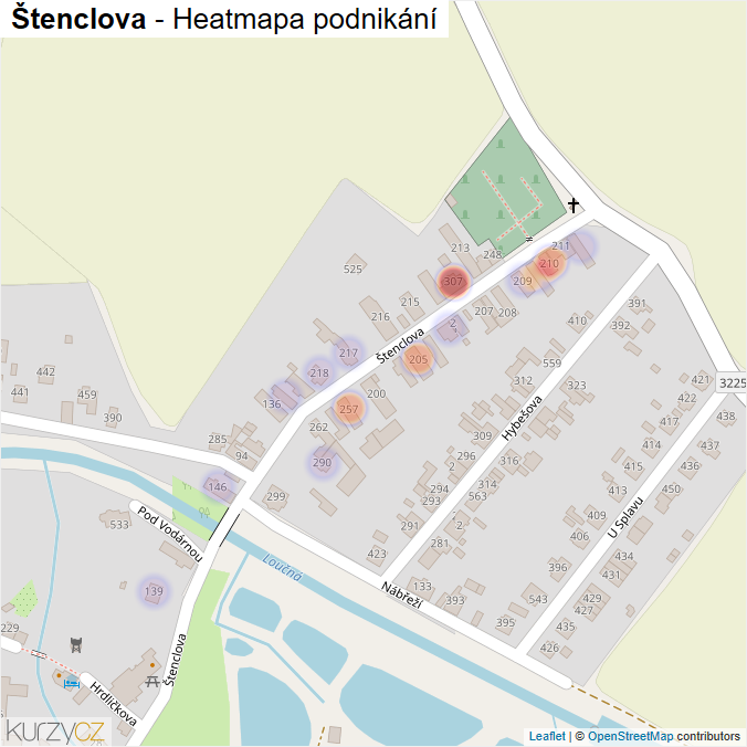 Mapa Štenclova - Firmy v ulici.