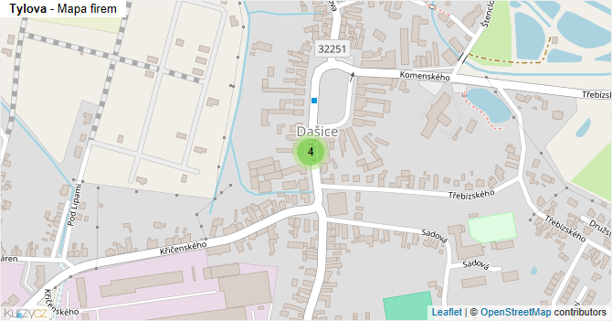 Tylova - mapa firem