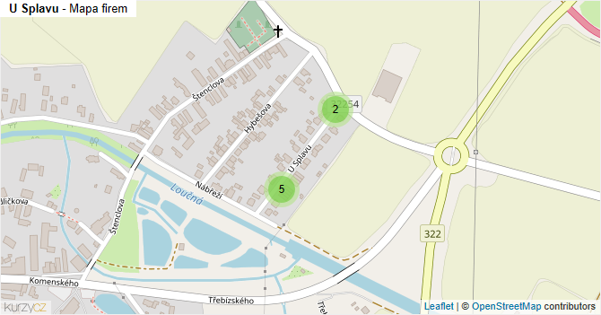 U Splavu - mapa firem