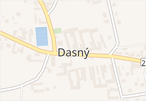 Dasný v obci Dasný - mapa části obce