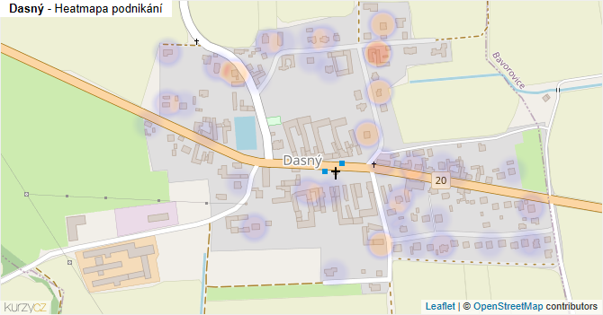 Dasný - mapa podnikání