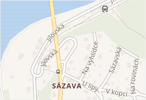 Jílovská v obci Davle - mapa ulice