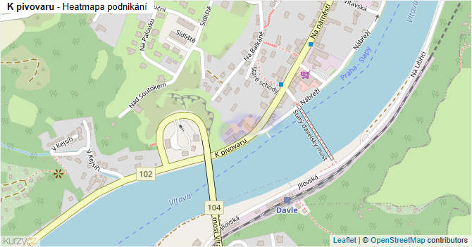 K pivovaru - mapa podnikání