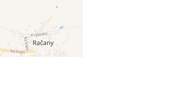 K rybníku v obci Davle - mapa ulice