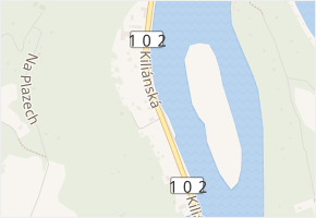 Kiliánská v obci Davle - mapa ulice