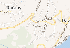Luční v obci Davle - mapa ulice