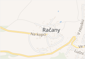Na kopci v obci Davle - mapa ulice
