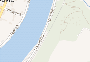 Na Libřici v obci Davle - mapa ulice