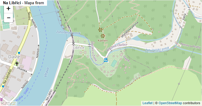 Na Libřici - mapa firem