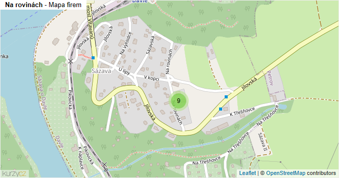 Na rovinách - mapa firem