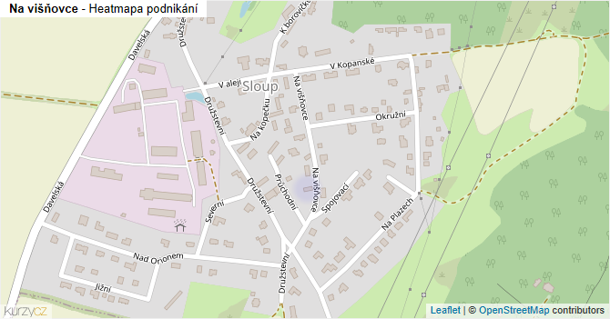 Na višňovce - mapa podnikání