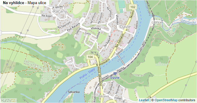 Na vyhlídce - mapa ulice