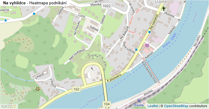 Na vyhlídce - mapa podnikání