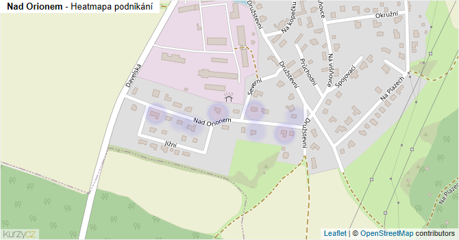 Nad Orionem - mapa podnikání